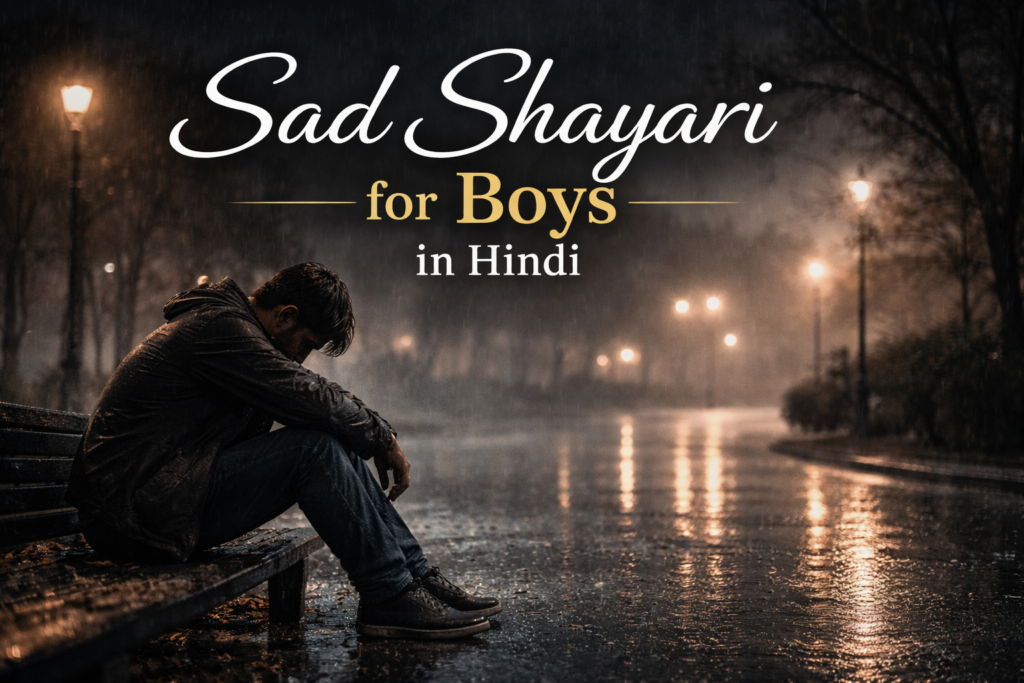 Sad Shayari for Boys in Hindi